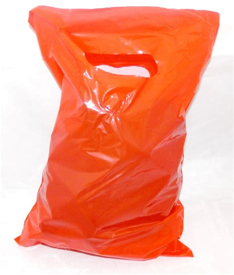 100 Beautiful Red Plastic Merchandise Bags Size 9x12 Handle Etsy