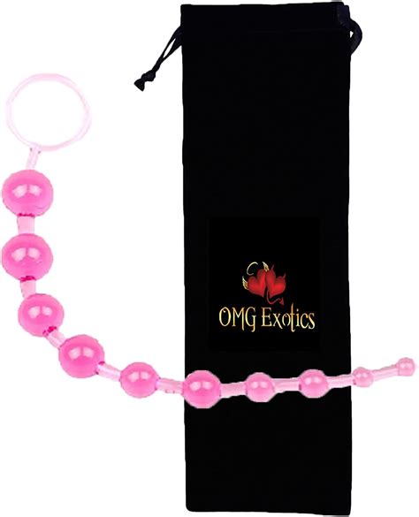Omg Exotics Silicone Jelly Anal Beads With Safety Loop 10