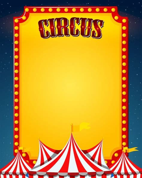 Vintage Circus Poster Template Layered Customizable Artofit