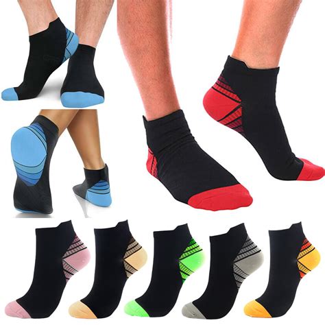 1 6 Pairs 15 20 Mmhg Compression Running Socks For Men And Women Fit For