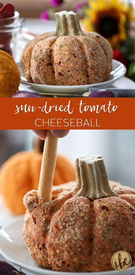 Fall Inspired And Pumpkin Shaped Everything Bagel Cheeseball Appetizer