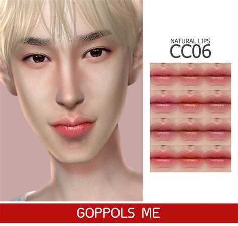 Goppols Me Natural Lips The Sims 4 Skin Sims 4