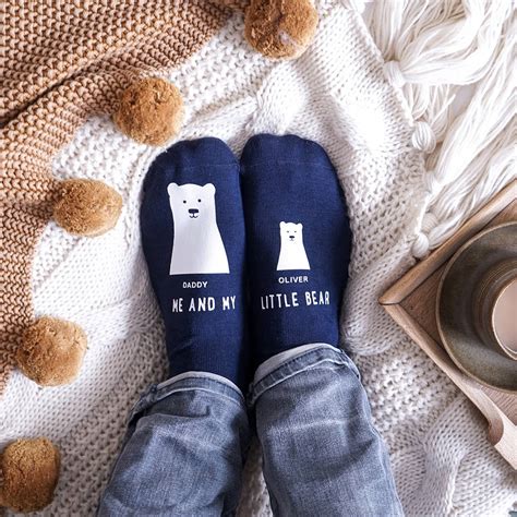 Personalised My Little Bear Socks By Sparks And Daughters
