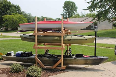 Free standing floor racks, wall mounts we're going to take a look at all the kayak storage solutions that you can use to avoid tripping over the kayak in your garage. DIY Rolling Kayak Storage Rack (2x4s and caster wheels ...
