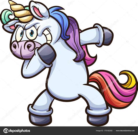 Dabbing Cartoon Unicorn Stock Vector Image By ©memoangeles 175182282