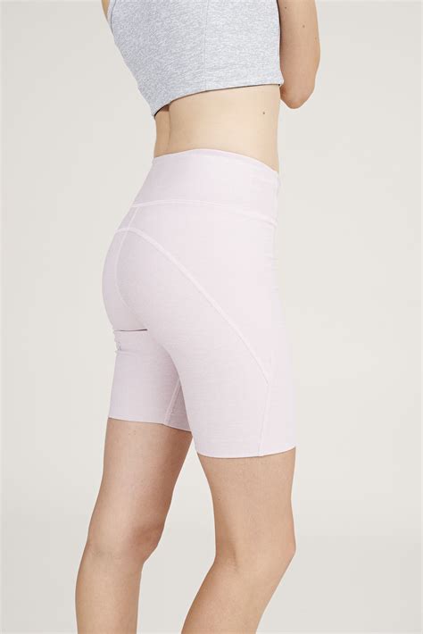 The Biker Shorts in Chalk Pink from Outdoor Voices. Activewear. Click