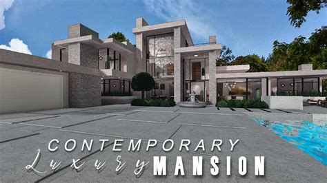 Contemporary Luxurious Mansion No Large Plot Roblox Bloxburg Youtube
