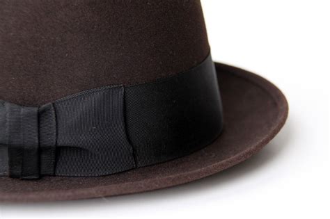 Butch Brown Stetson Derby Bowler Hat And Box