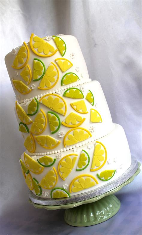 Lemon And Lime Decorated Cake By Kateřina Lončáková Cakesdecor