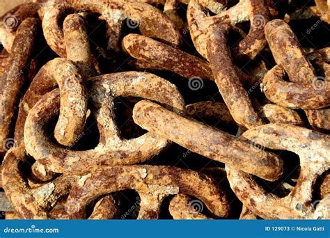 Rusted Chains Stock Image Image Of Chains Grunge Naval 129073