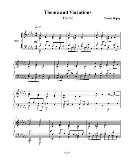 Theme And Variations Sheet Music Pdf Download