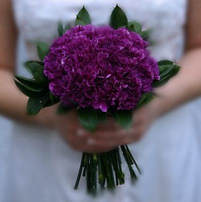 Classic Purple Carnation Bridesmaids Bouquet Purple Wedding Bouquets Carnation Wedding