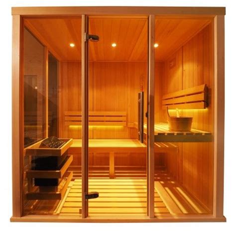 V2030 Vision Finnish Sauna Cabin Vision Glass And Hemlock Saunas Home