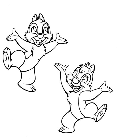 Disney Coloring Pages Chip And Dale The Disney Nerds Podcast