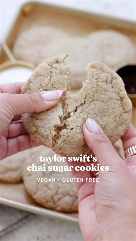 taylor swift s chai sugar cookies made vegan and gluten free vegan desserts easy baking