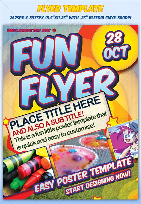 Fun Flyer Template By Sevenstyles Graphicriver