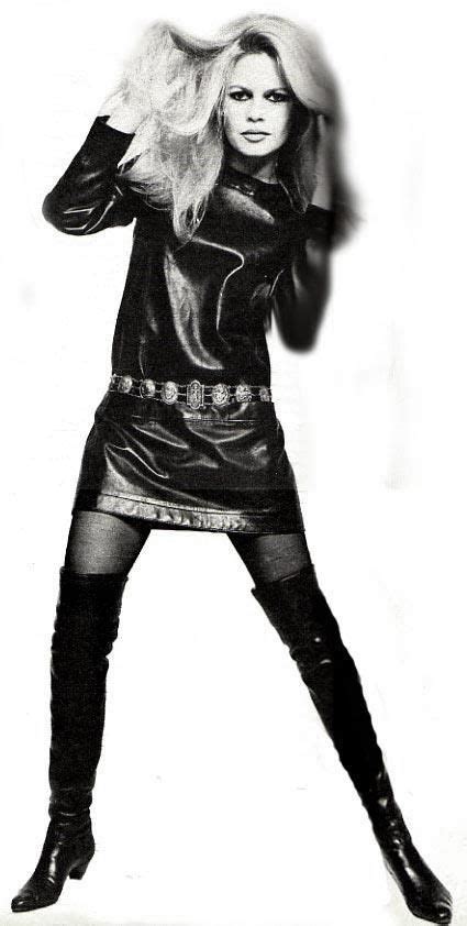 Brigitte Bardot In Leather Mini 1960s Brigitte Bardot Brigitte