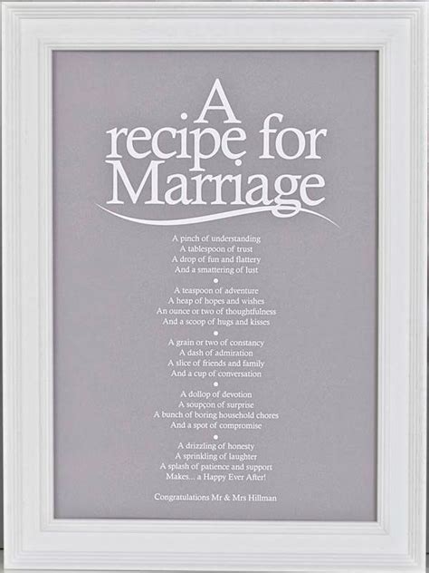 A Recipe For Marriage
