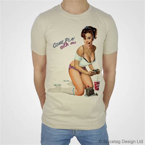 Pin Up Girl T Shirt Videogame Tshirt Sexy Vintage Pinup Girls Etsy