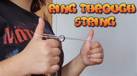 Close Up Magic Ring Through String With Tutorial And String Magic