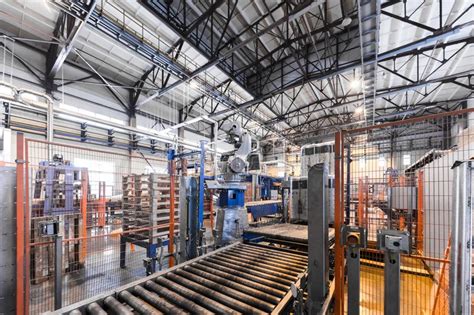 Manufacturing Factory Modern High Tech Production Stock Photo Image