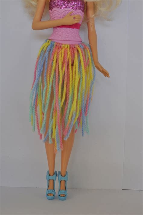 Diy No Sew Ribbon Barbie Doll Skirt Be A Fun Mum