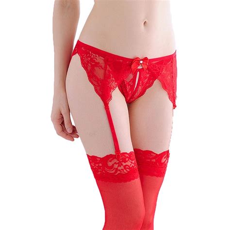 Women Wrapping Lace Sling Socks Thigh Highs Stockings Suspender