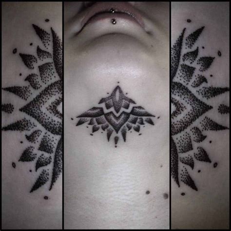 Dotwork Tattoo On Chin Best Tattoo Ideas Gallery