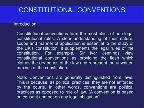 Ppt Constitutional Conventions Powerpoint Presentation Free Download