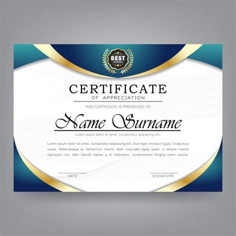 Certificate Of Appreciation Modern Template Certificate Design