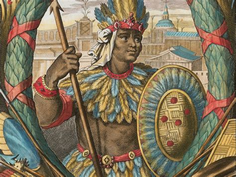 Aztec King Montezuma The Famous Portrait Of Montezuma The Etsy