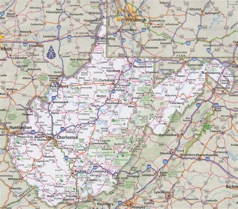 West Virginia Road Map Within State Road Maps Printable Map