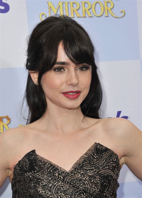 Lily Collins Black Hair