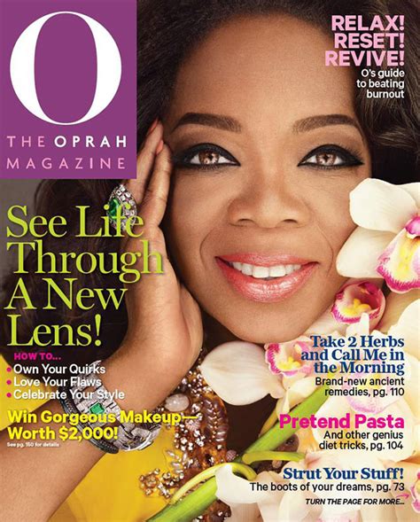 Oprah Models Four Dramatic Looks For O The Oprah Magazine E Online