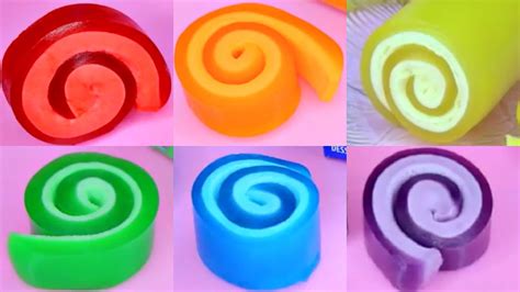 Rainbow Jello Gelatin Pinwheels Or Fruity Roll Ups Youtube