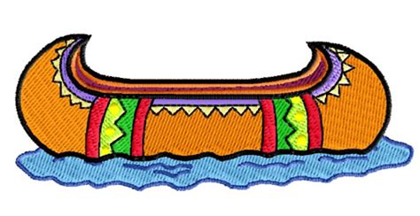 Indian Canoe Embroidery Designs Machine Embroidery