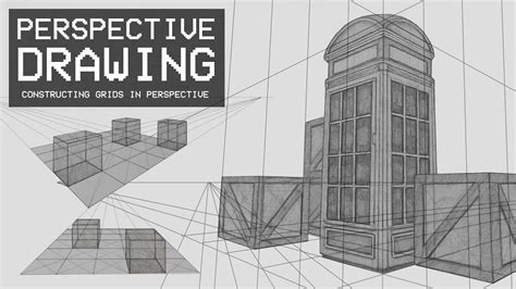 Perspective Drawing 11 How To Construct Grids In Perspective Youtube