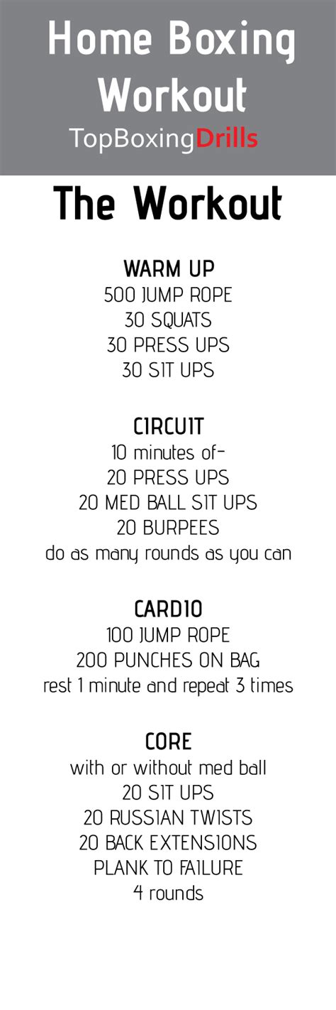 Home Boxing Workout Top Boxing Drills