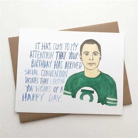 Big Bang Theory Birthday Card Birthdaybuzz