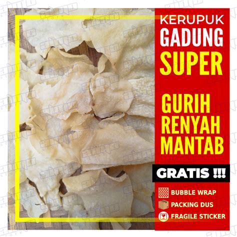 Jual Kerupuk Gadung Super Kripuk Gadung Mentah Krupuk Umbi Gadung