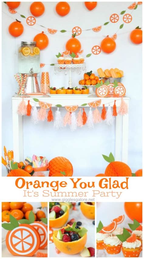 Orange You Glad Its Summer Party With Cricut Giggles Galore