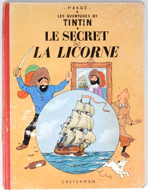 Film Tintin Le Secret De La Licorne - “Les aventures de Tintin: Le secret de la Licorne”. Ed. Casterman, 1956