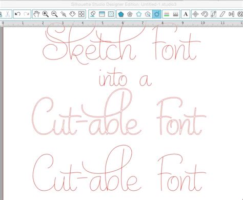 Turn Sketch Fonts Into Cuttable Fonts In Silhouette Studio Silhouette