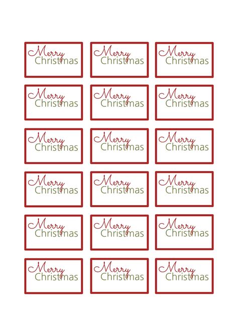 Christmas Gift Tag Free Printable