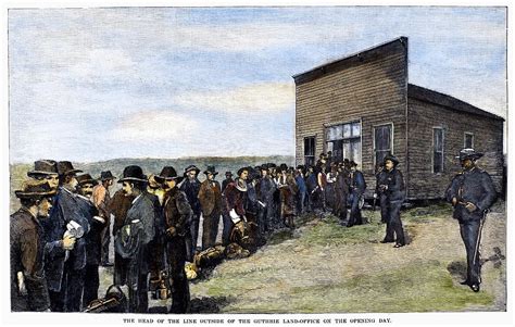 Oklahoma Land Rush 1889 Painting By Granger Pixels