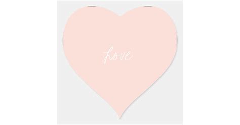 Blush Pink Heart Stickers Au