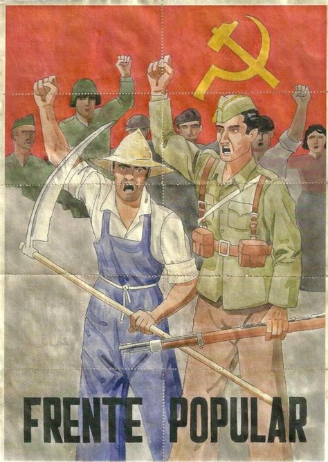 MANIFESTO comunista del guerra civile spagnola fronte | Etsy
