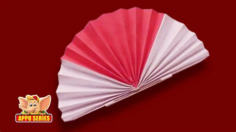 Chinese Paper Fan Craft How To Make A Chinese Fan Arts Crafts Youtube
