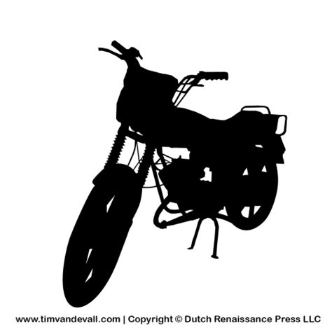 Free Motorcycle Silhouette Stencil And Outline Clipart Silhouette