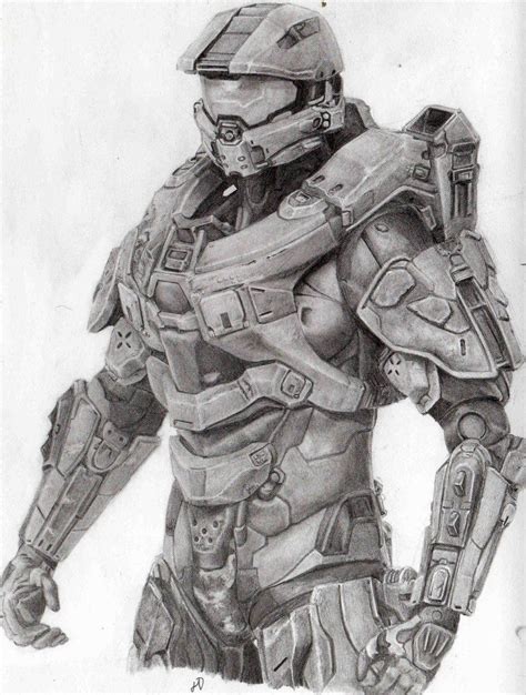 Master Chief By Pencillus On Deviantart Halo Drawings Master Chief